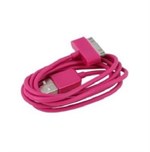 2 Meter - Datakabel til iPhone/iPod (Magenta)